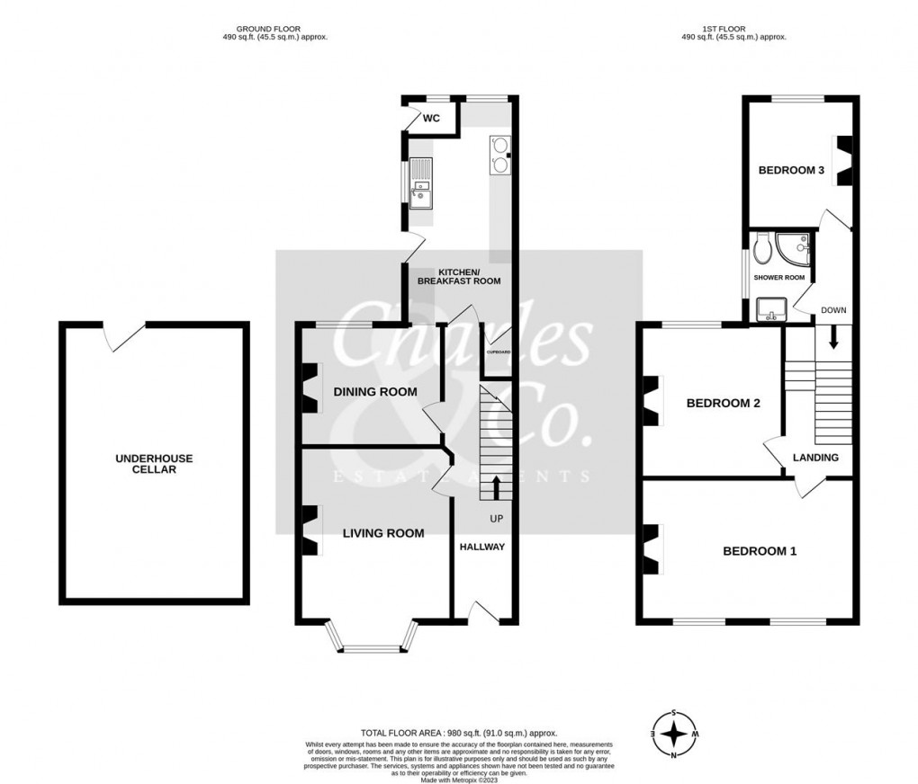 Floorplan for St. James Road, Hastings