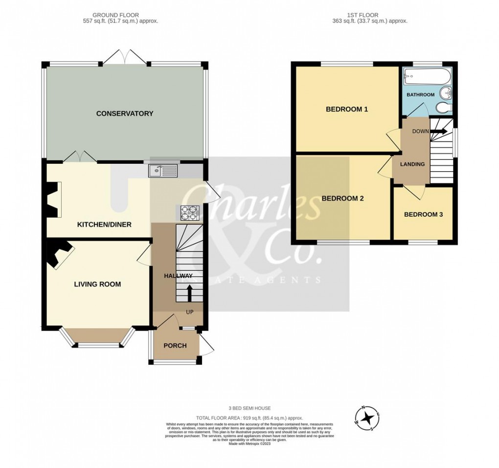 Floorplan for St. James Crescent, Bexhill-On-Sea