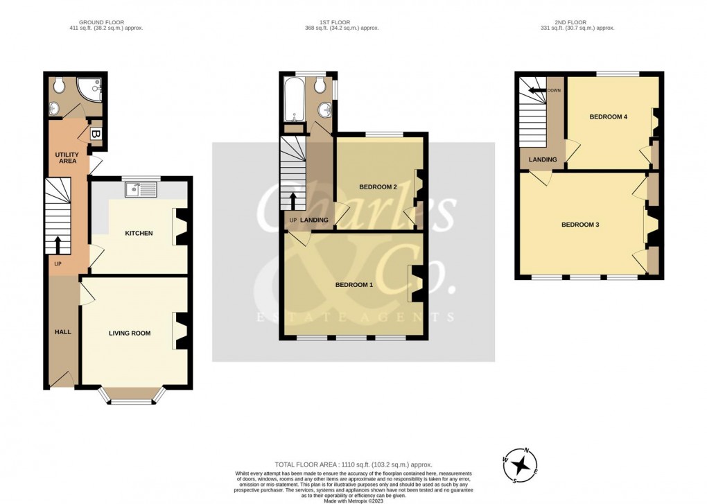 Floorplan for Mann Street, Hastings