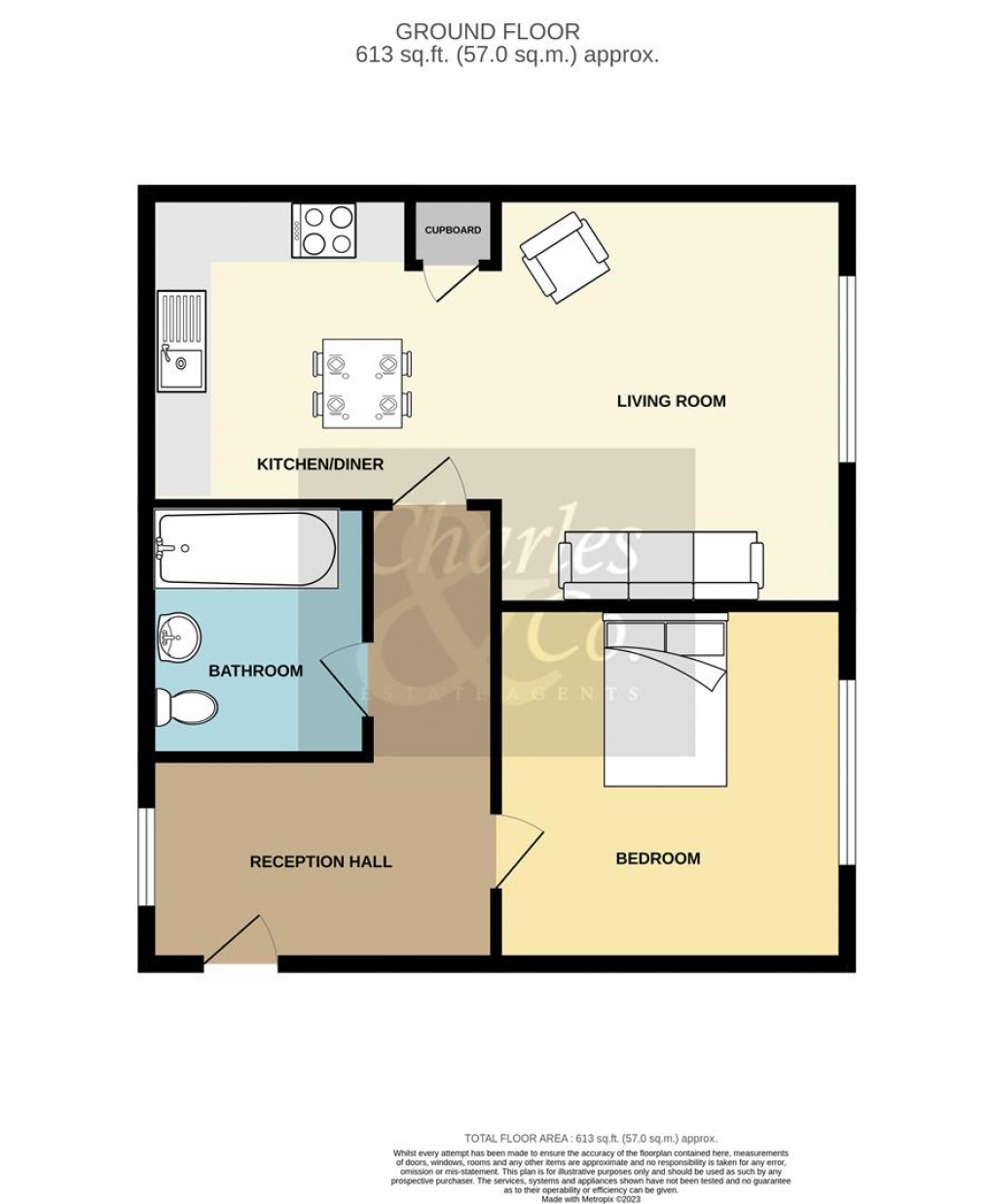 Floorplan for Winding street, Hastings