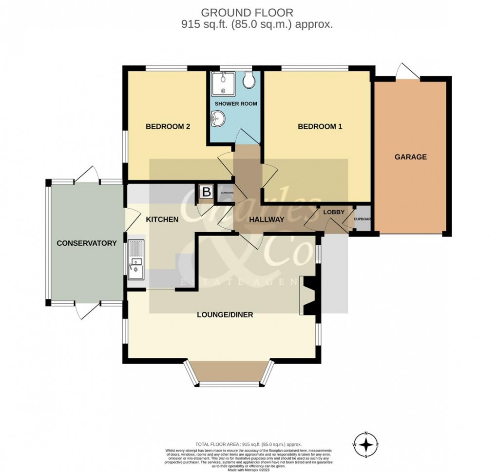 Floorplan for Bramble Way, Fairlight