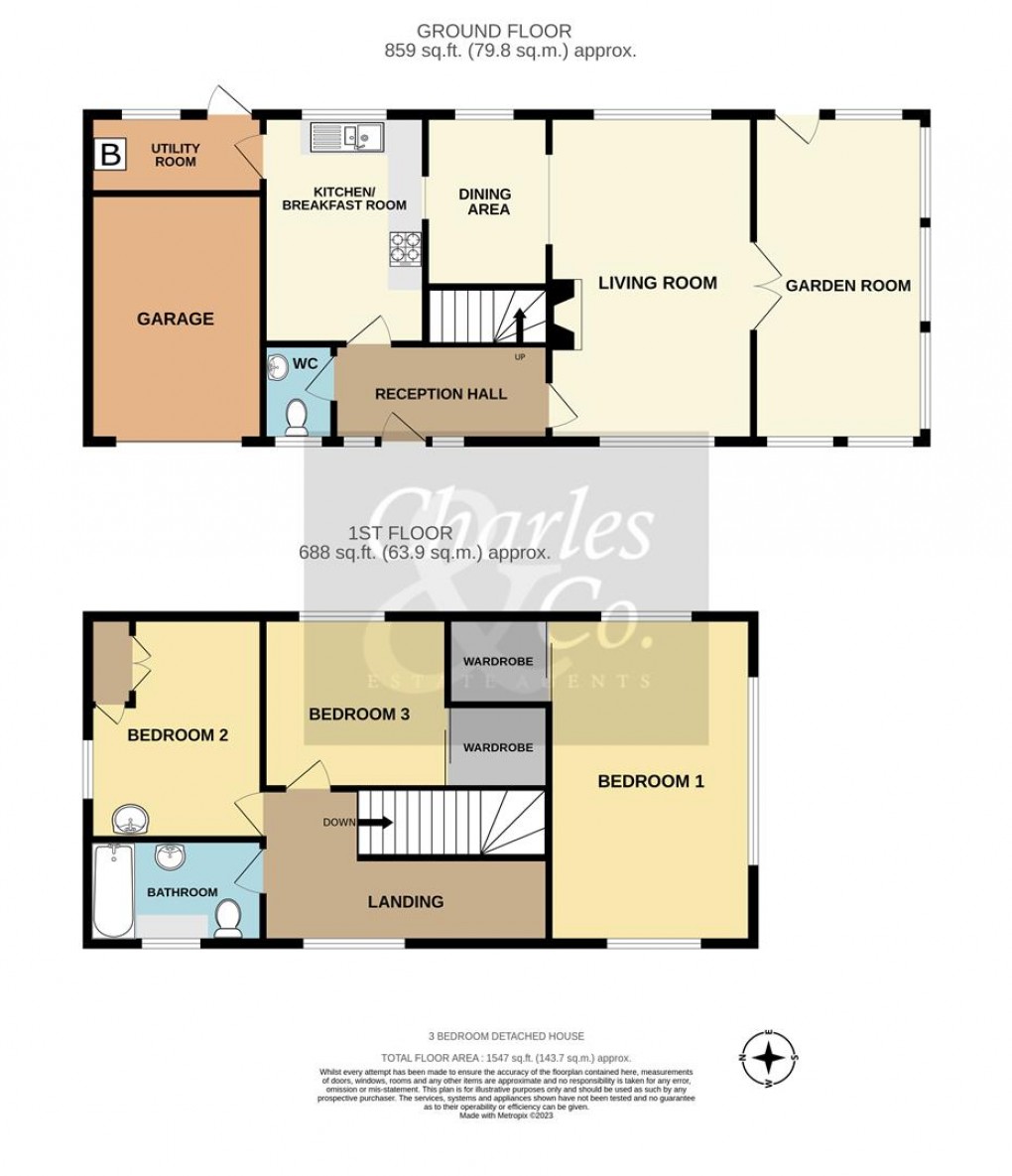 Floorplan for Watermill Lane, Pett