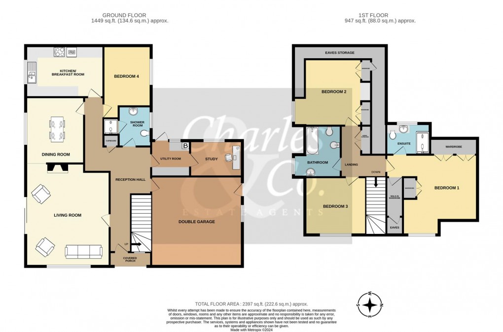 Floorplan for Gorsethorn Way, Fairlight, Hastings