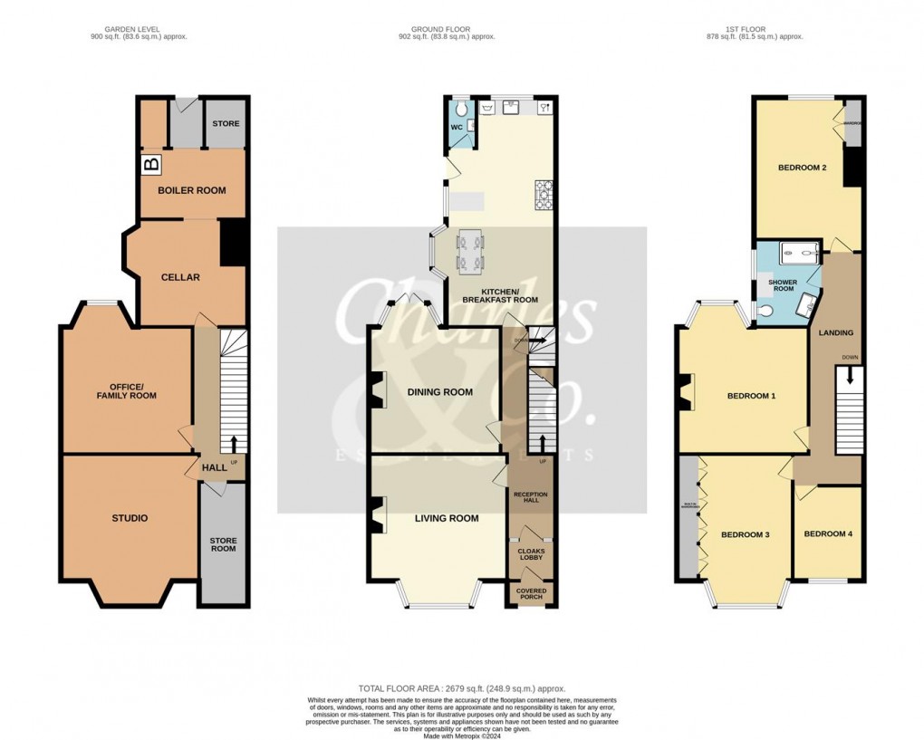 Floorplan for St. Helens Crescent, Hastings