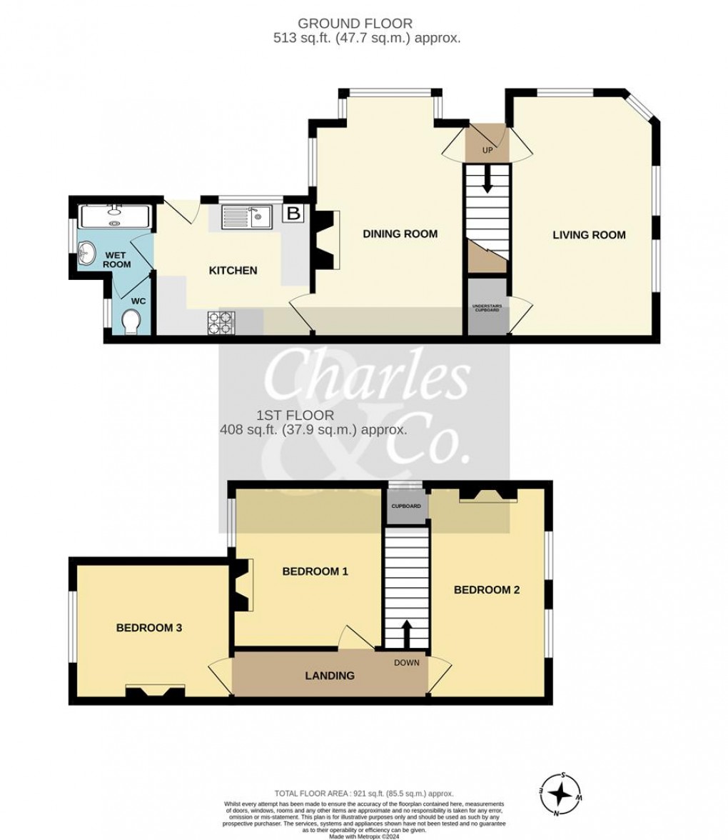 Floorplan for Leslie Street, Eastbourne