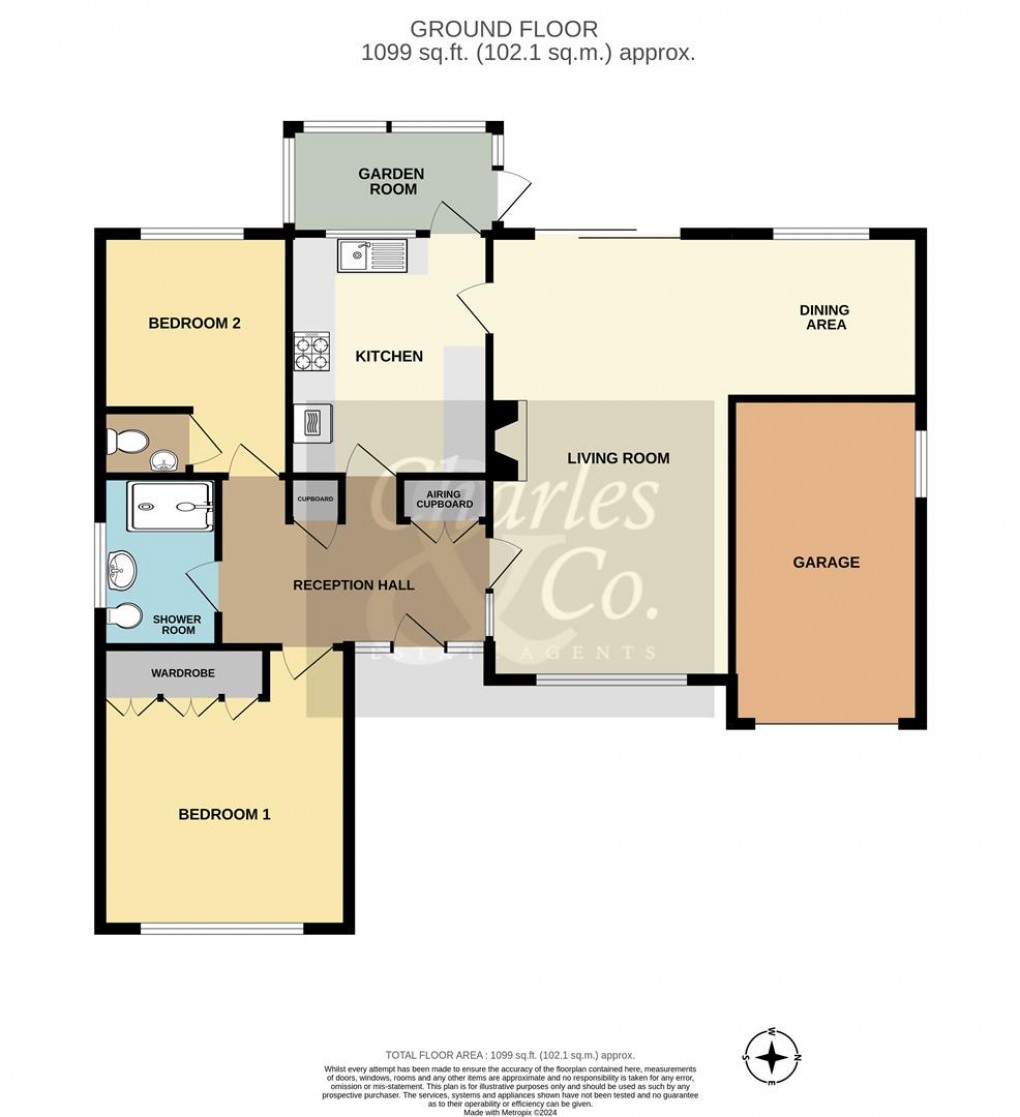 Floorplan for Meadow Way, Fairlight