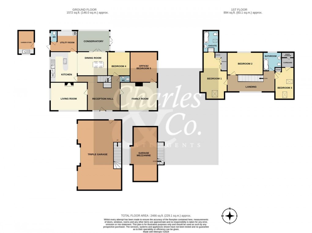 Floorplan for St. Helens Down, Hastings