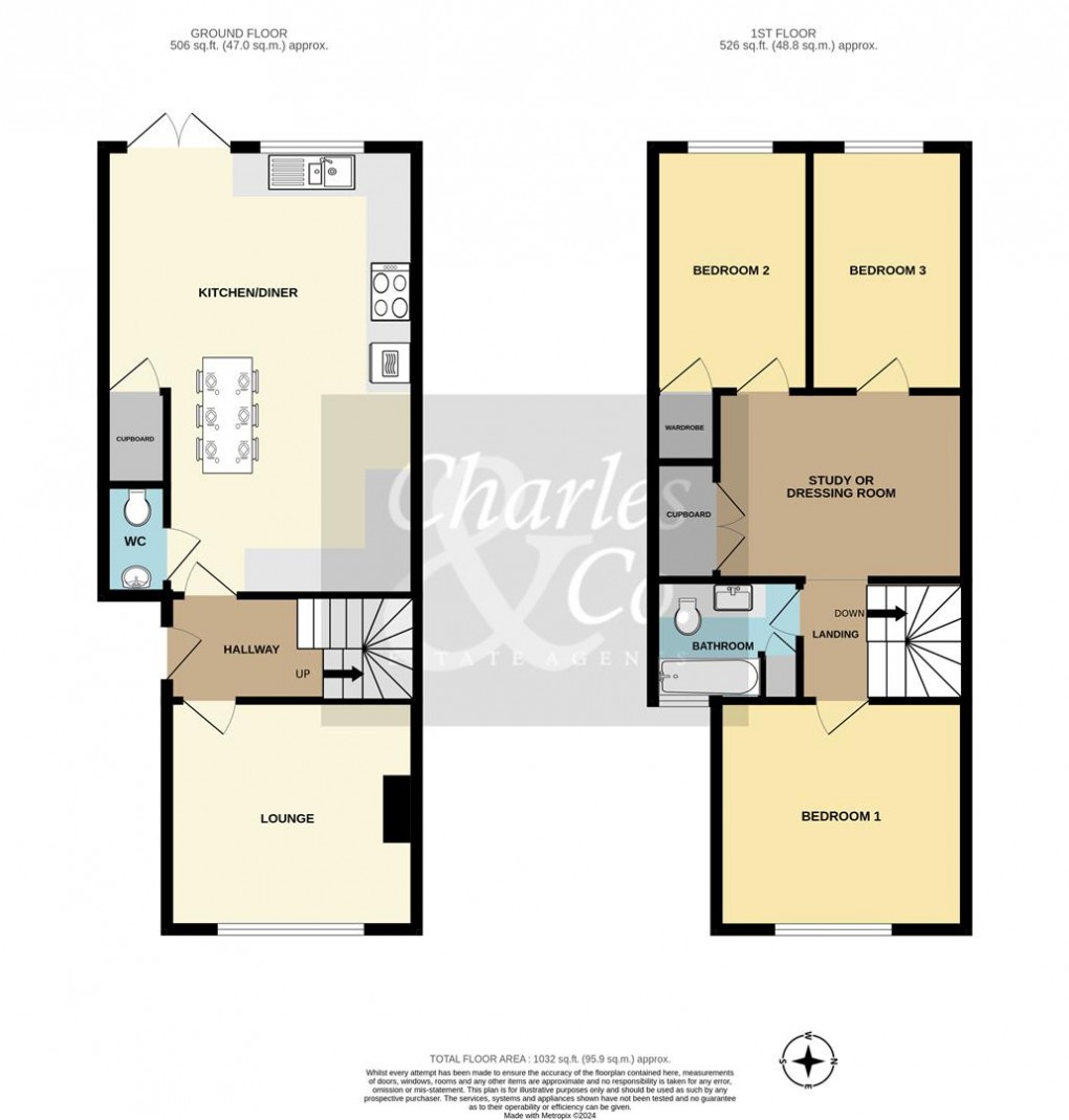 Floorplan for Oakfield Road, Hastings