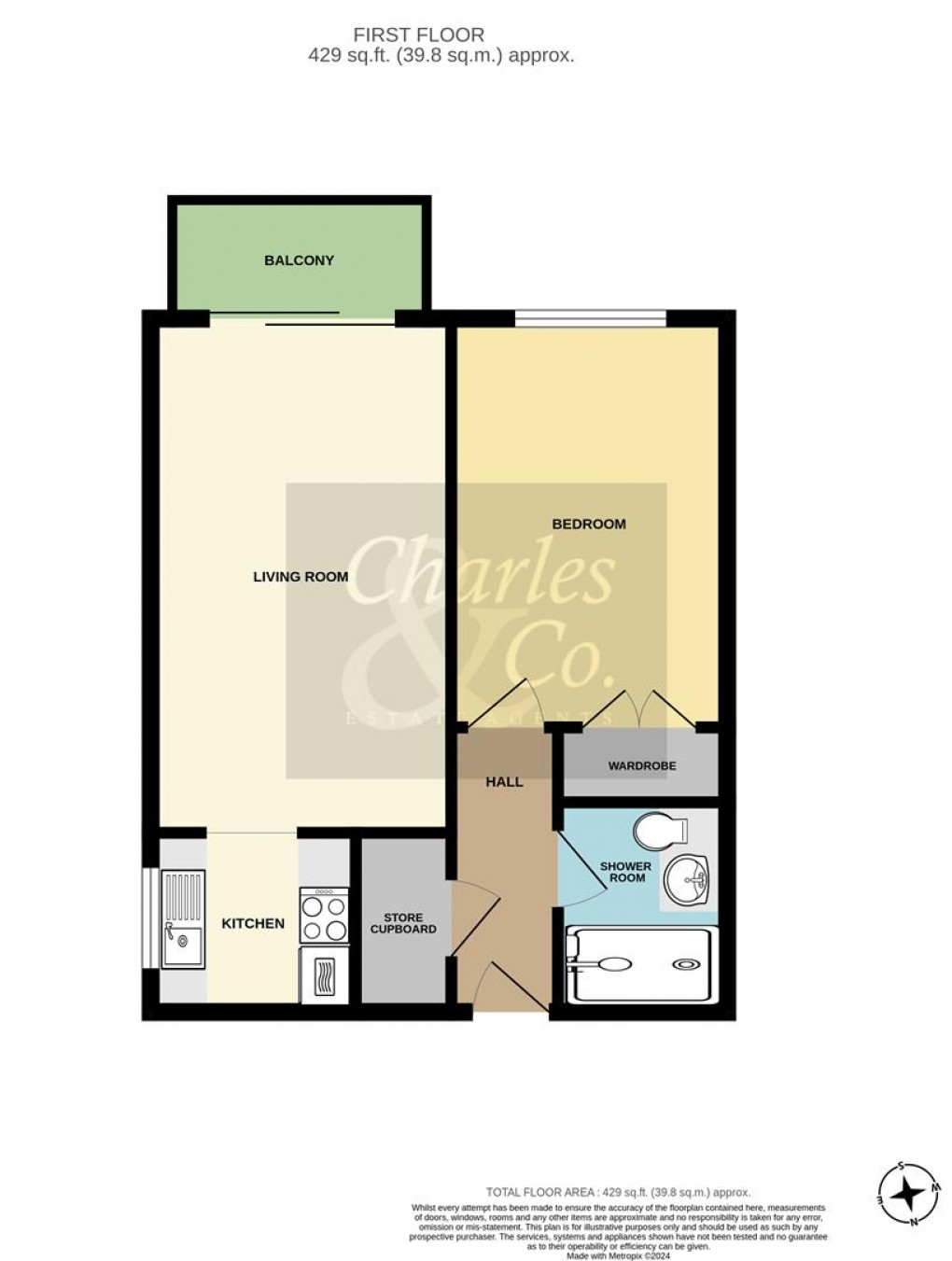 Floorplan for Kenrith Court, St. Helens Crescent, Hastings