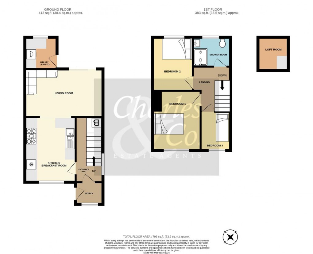 Floorplan for Clifton Road, Hastings