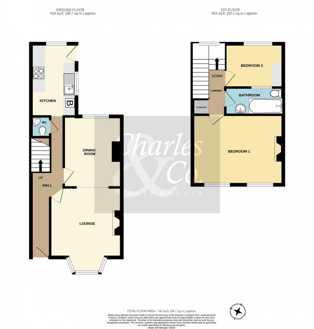 Floorplan for St. Georges Road, Hastings