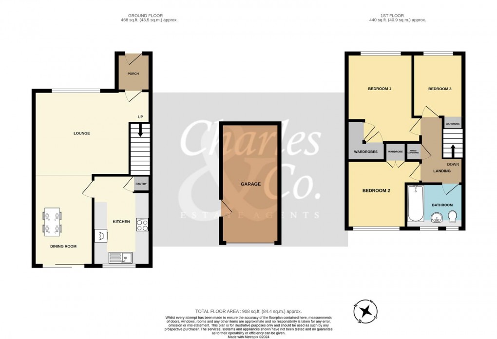 Floorplan for Thanet Way, Hastings