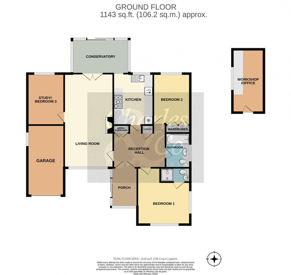 Floorplan for Meadow Way, Fairlight