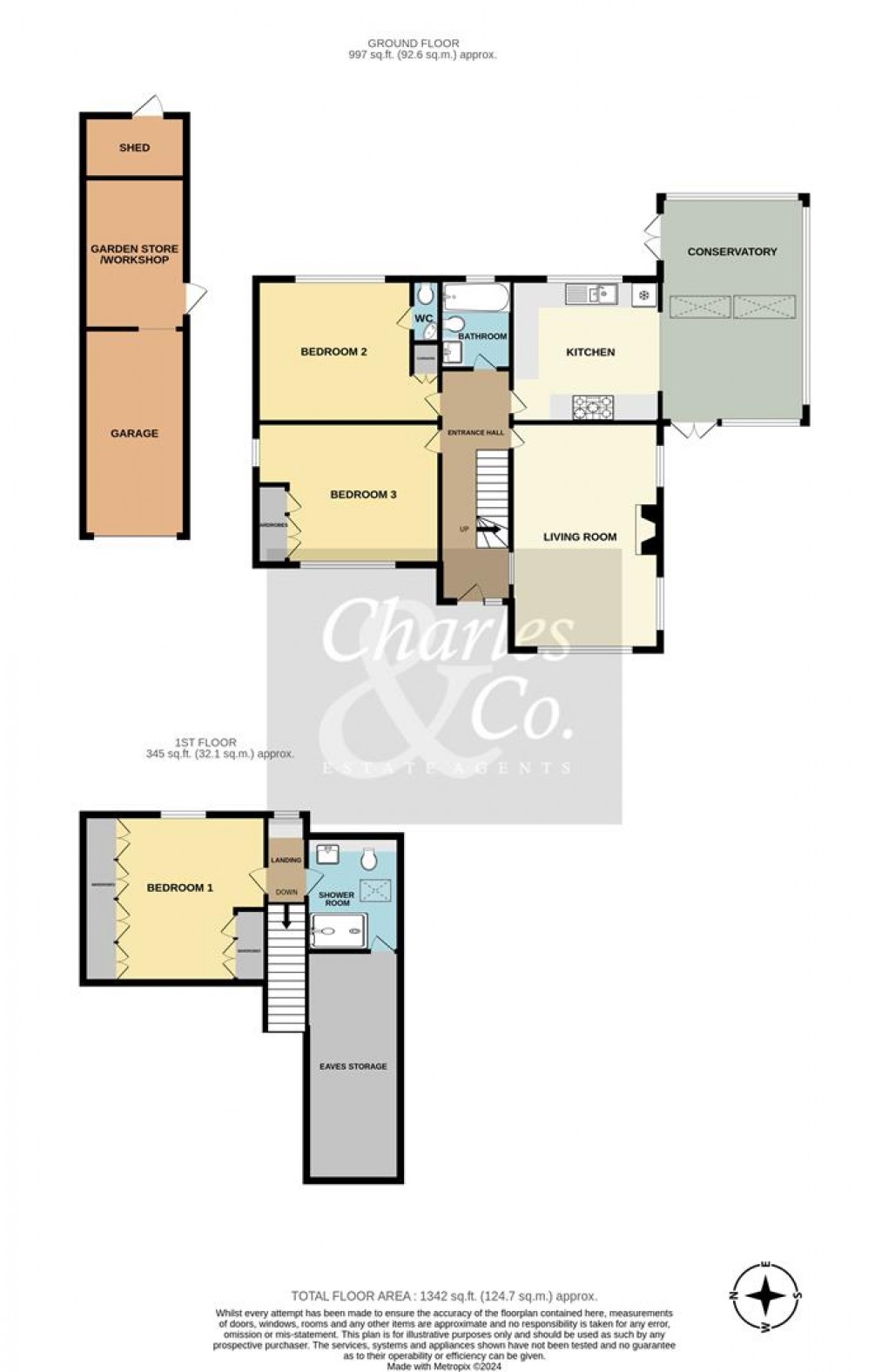 Floorplan for Woodland Way, Fairlight