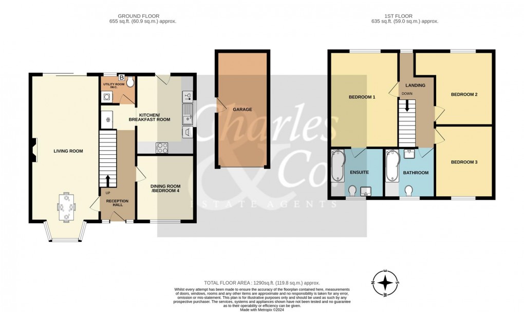 Floorplan for Lower Waites Lane, Fairlight