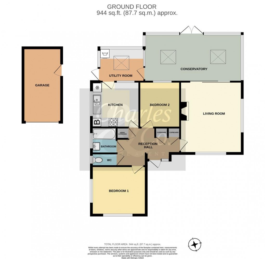 Floorplan for Ditchling Way, Hailsham